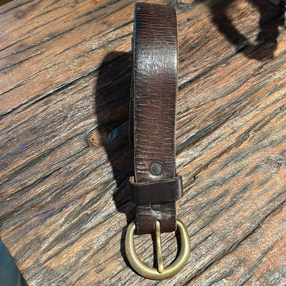 Men’s Ralph Lauren Double RL Leather Belt